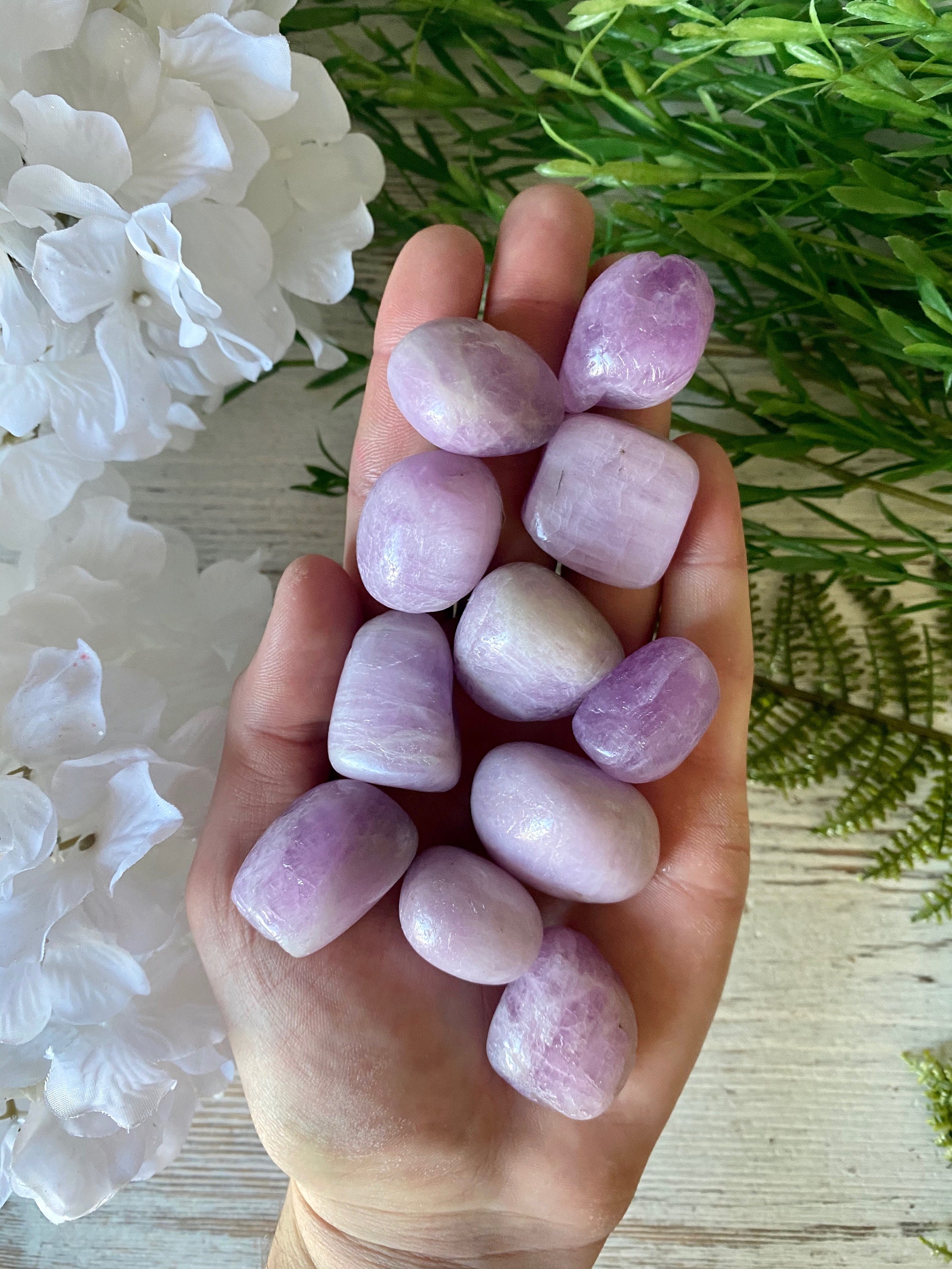 Kunzite Tumble Stone Rare Kunzite Tumble Kunzite Gemstone Etsy