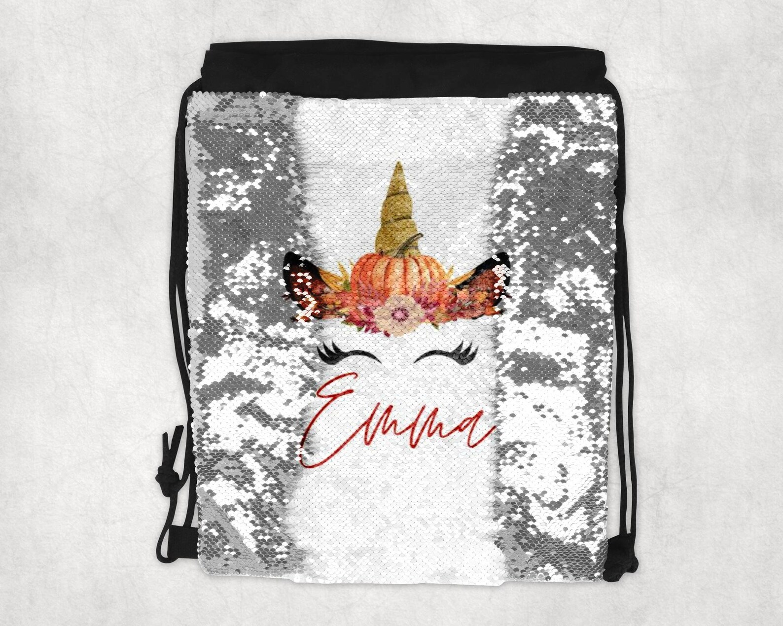 personalized unicorn backpack and lunchbox