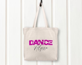 Dance Teacher Tote or Drawstring BackPack, Personalized Ballet Bag for Kids, Girls, Ballet, Cheerleading, Teens or Women' s Gift Accessory