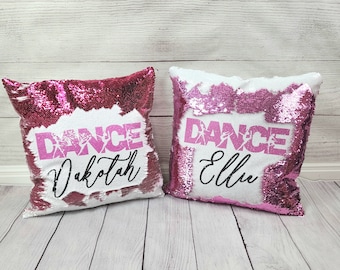 Gift for Dancer, Dance Recital Gift for 3, 4 ,5 , 6 , 7 year old Dance Pillow case Personalized, Custom Recital Team Gift,