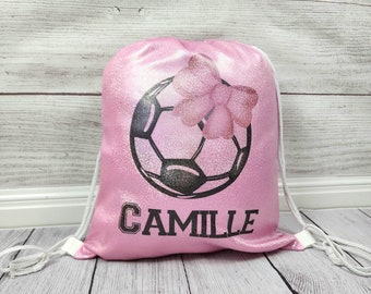 Toddler Girl Soccer Cleats Backpack with Name, Personalized Soccer Bag in Bulk for the Team,