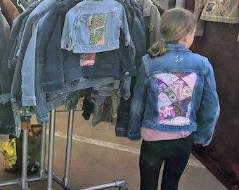 Embellished jean jacket (for kids). Boys and Girls. Baby, Toddler, Child.