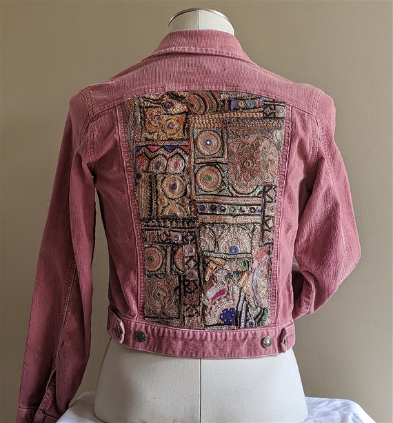 Embellished Jean Jacket size S. Jean 
