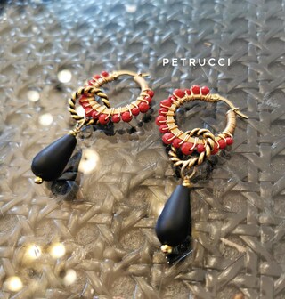 Orecchini Donna A Pallina In Corallo Rosso 6 Mm - Gioiello Artigianale Made In Italy Con Chiusura Argento 925 - Regalo Elegante