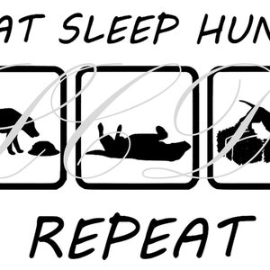 eat sleep hunt barn hunt digital file