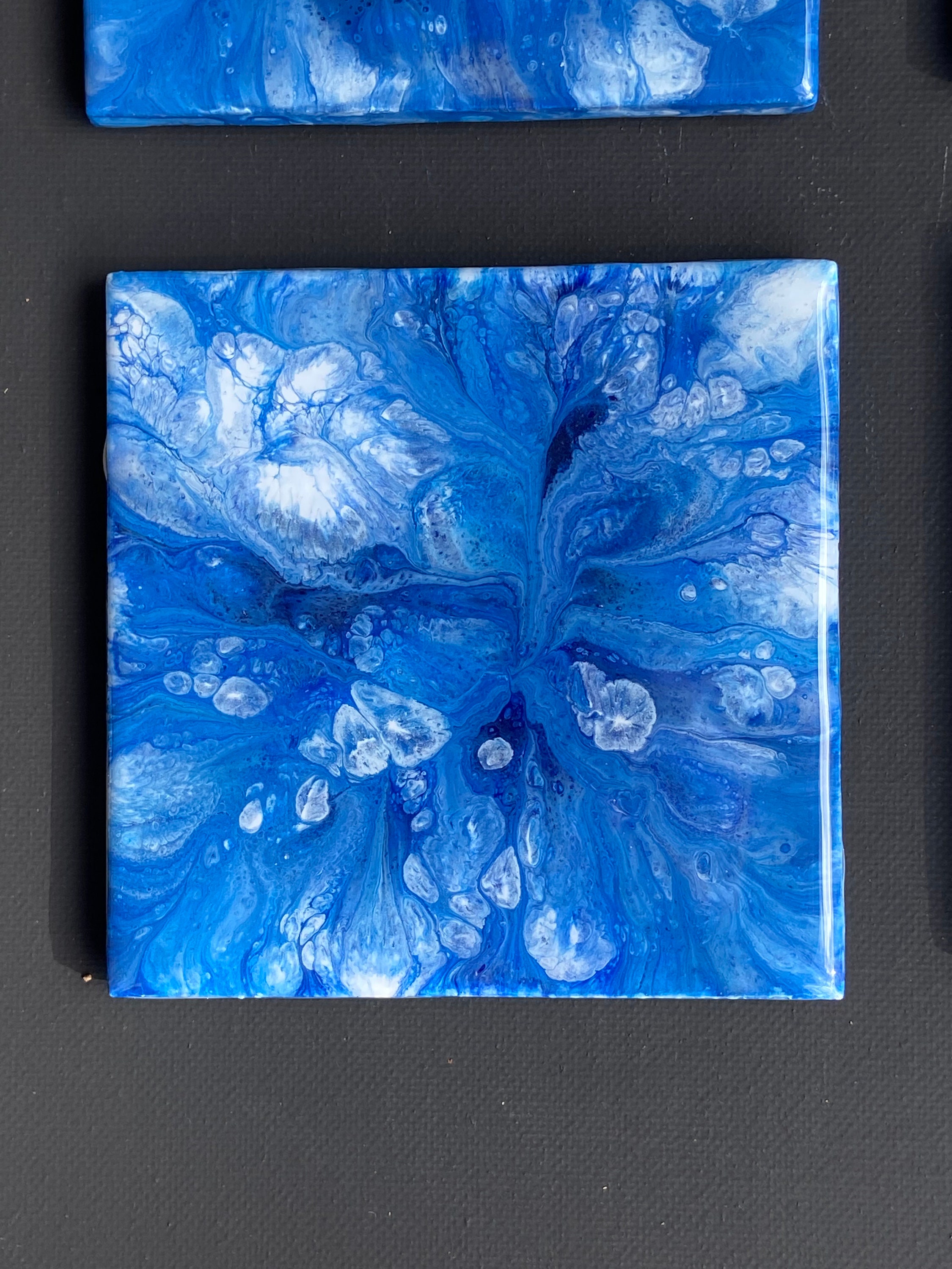 Coaster Set, Set of 6 Coasters Custom Coasters With Acrylic Paint