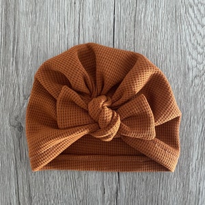 Turban bébé / bonnet petite fille / bonnet naissance écureuil