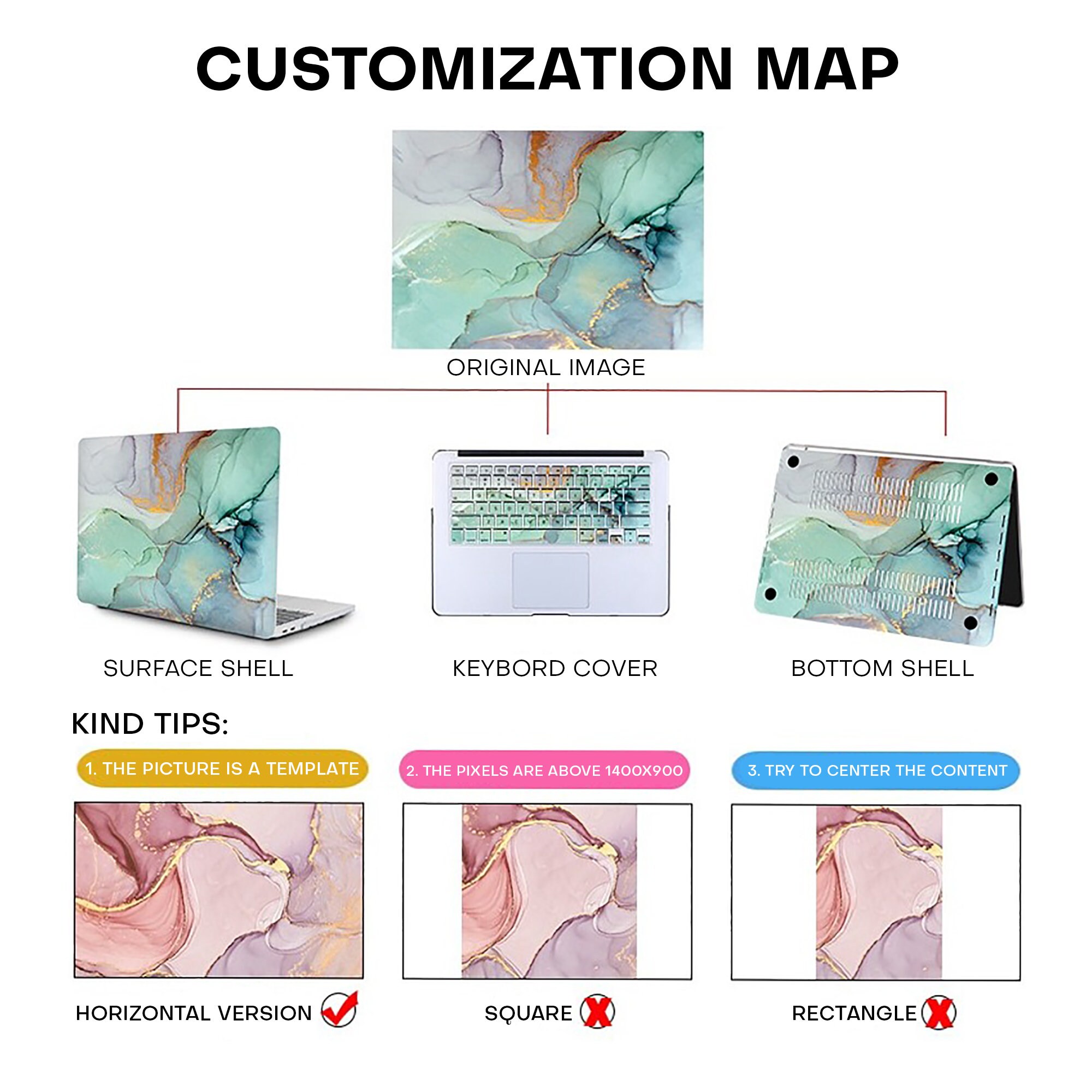 Custom MacBook Skin, Custom MacBook Air 15 Inch Case, Personalized