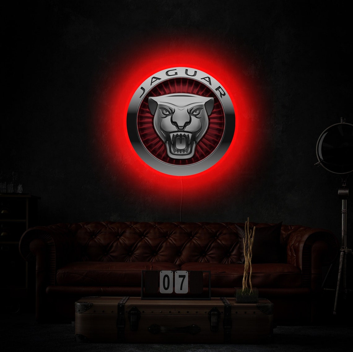Jaguar Logo Lighted, Jaguar Neon Sign, Jaguar Led Sign, Jaguar Light