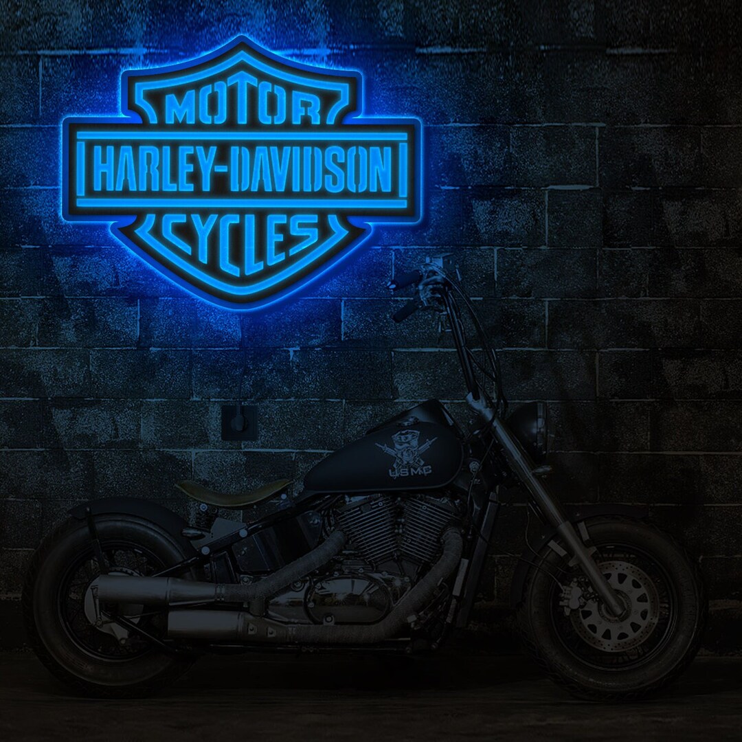 Harley Davidson Neon Sign, Harley Davidson Led Sign, Motorcycle Neon