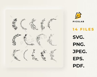 Download Half wreath svg | Etsy