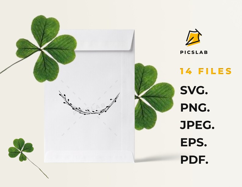 Download Floral half wreaths bundle svg png jpeg eps pdf digital | Etsy