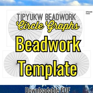 Native Beadwork Template | Berries | 3" and 4" Circle Graphs for Embroidery or Beading