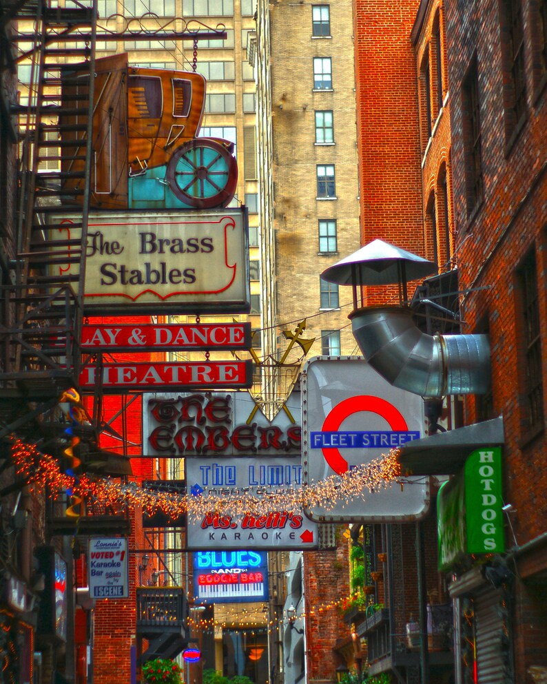 Nashville Printer's Alley Original Fine Art Photography Etsy