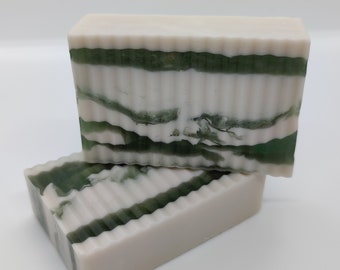 Men's Magnolia Leaf & Tonka Soap | Goat Milk Soap | Handmade Soap | Artisan Soap | Oatmeal Soap