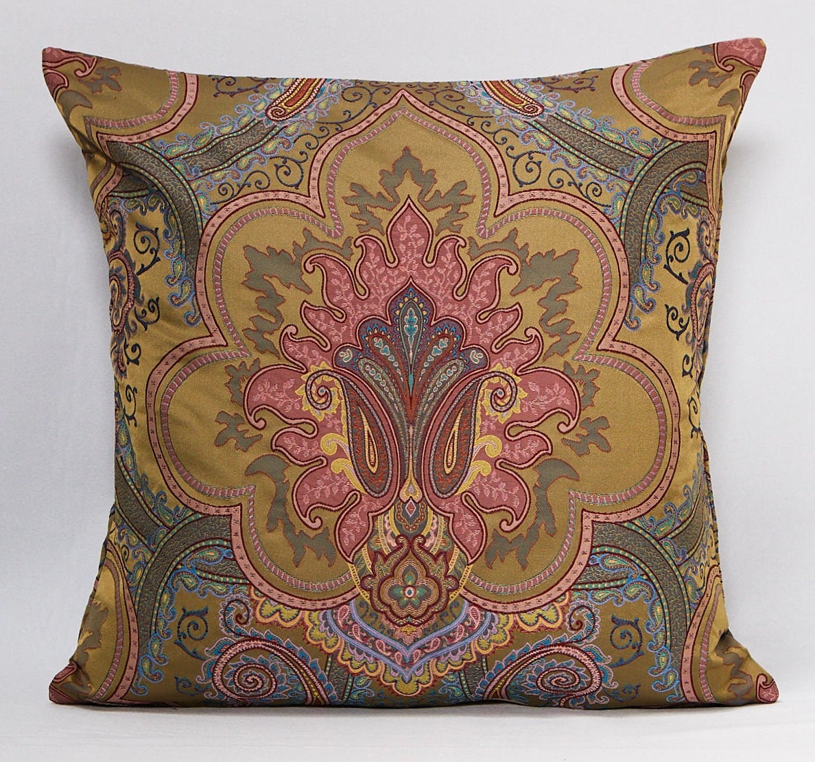 Paisley pillow coverWovenjacquard paisley pillow covermade Etsy