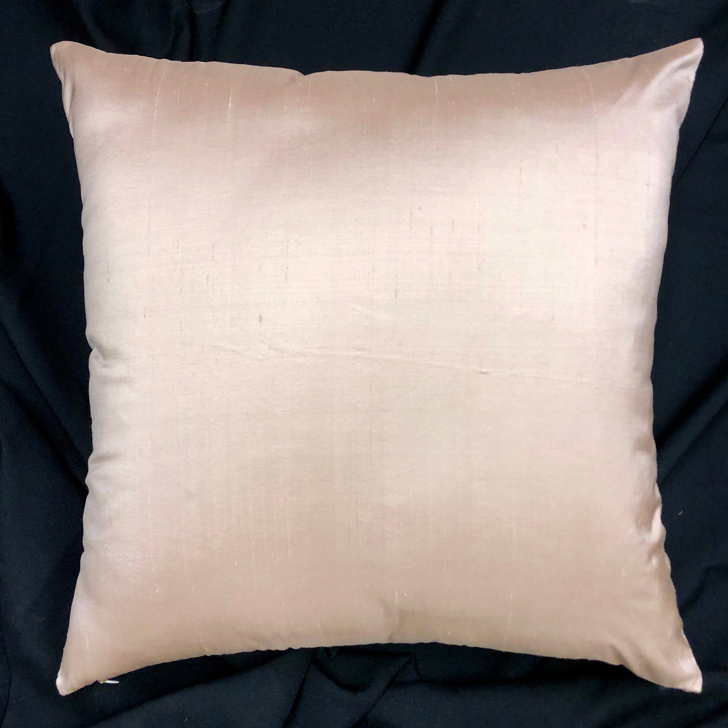 Embroidered linen pillow cover19 square Etsy