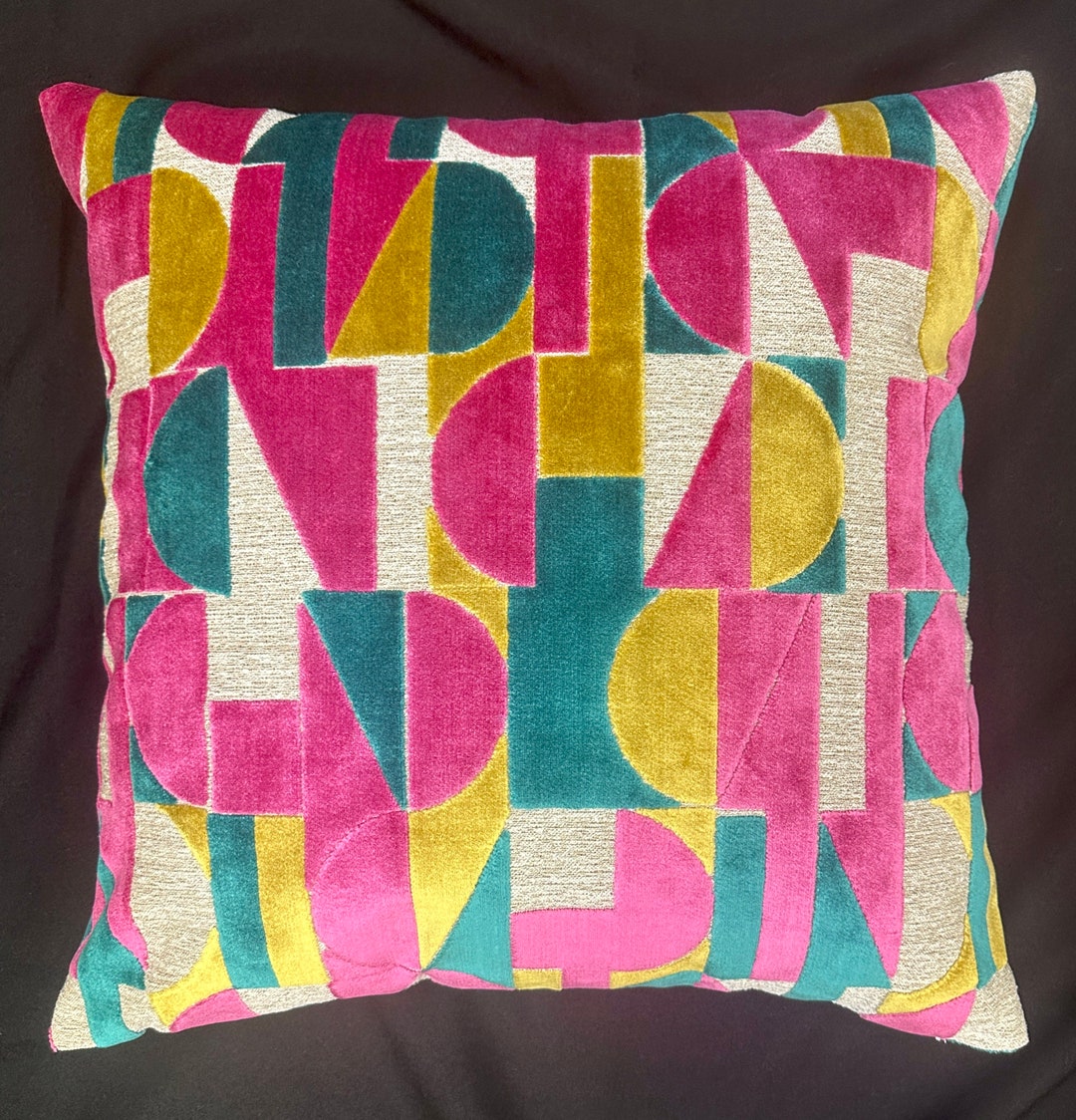 Modern Pillow Velvet Pillow Coverjacquard Velvet Pillowcut Velvet Pillowgeometric Pillow