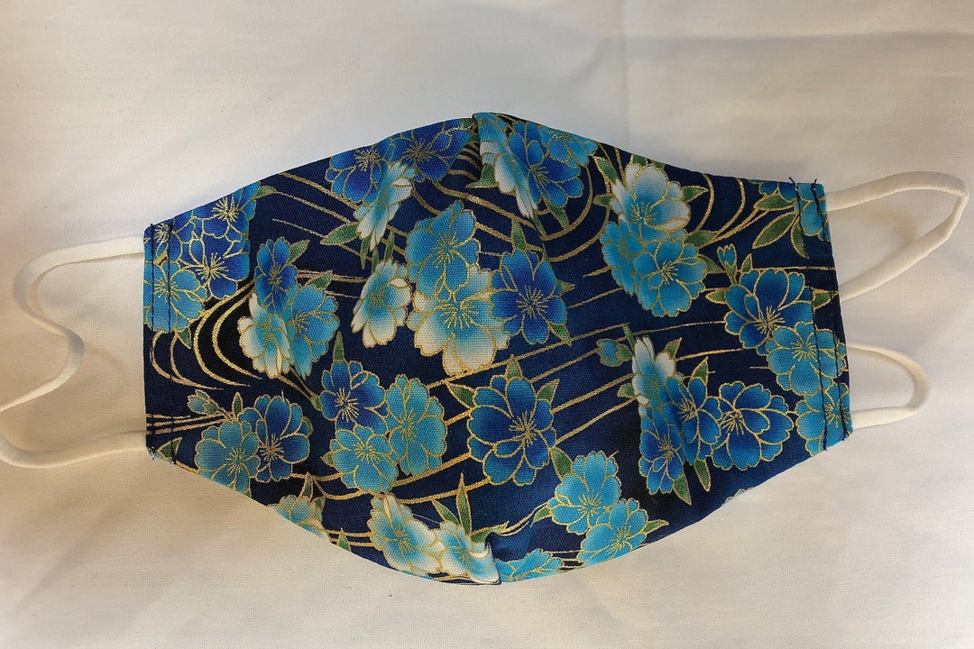 Cherry Blossom Face Maskjapanese Design Inspired Maskadjustablenose Wirefilter Pocket3