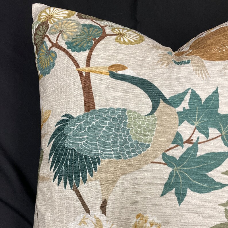 FlorenceRyza Egret Crane Pillow Cover - Thumbnail 3