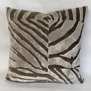 Animal skin pillow cover-patchwork pillow-brown zebra pillow cover-tiger pillow cover-giraffe pillow cover- brown and beige pillow
