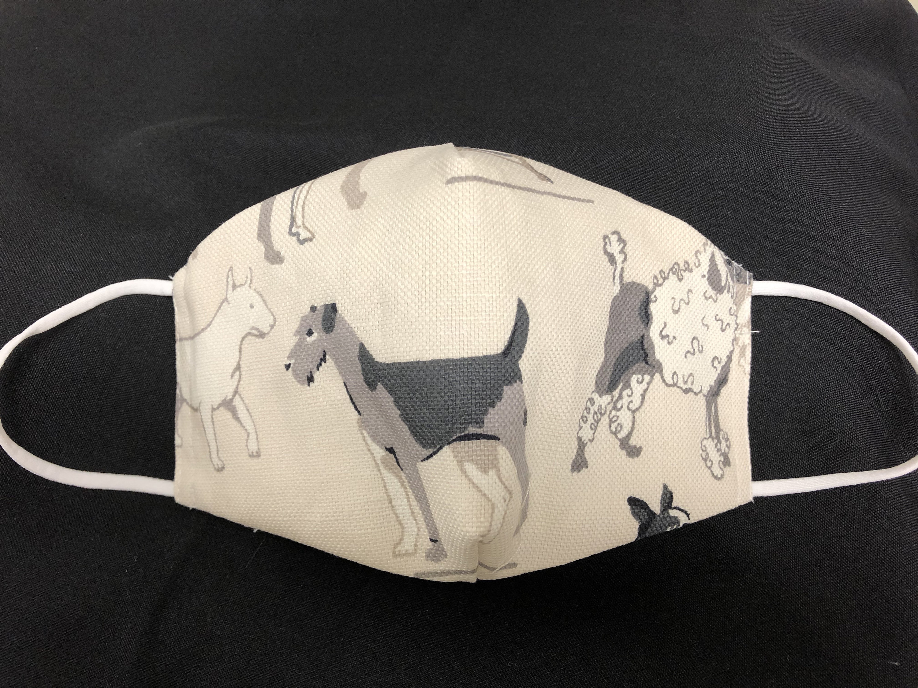 Face Mask dogs multiple colors 100 Cotton Washable Etsy