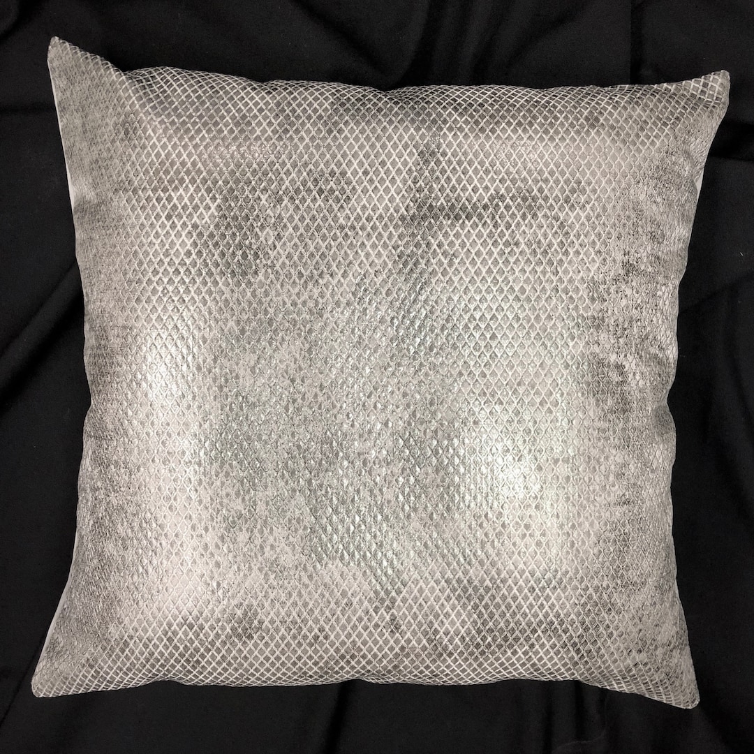 Metallic Pillow Cover-geometric Pillow-modern Holiday Pillow-metallic ...