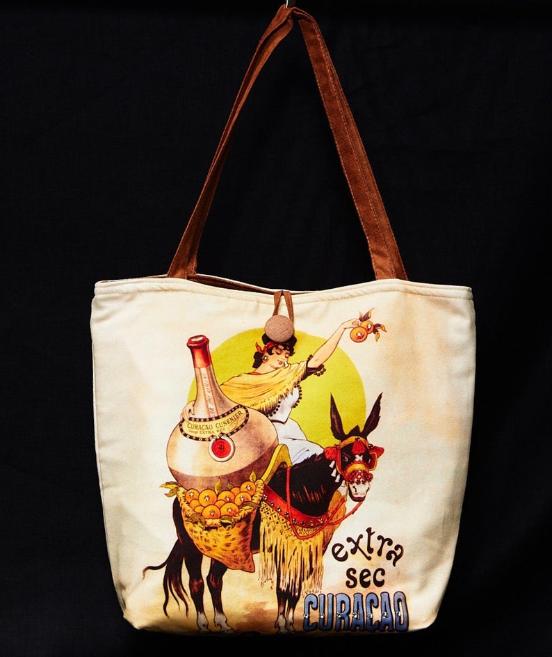 book bag printed bag tote bag USA carry all extra sec shoulder bag grocery bag vintage printed bag purse travel bag