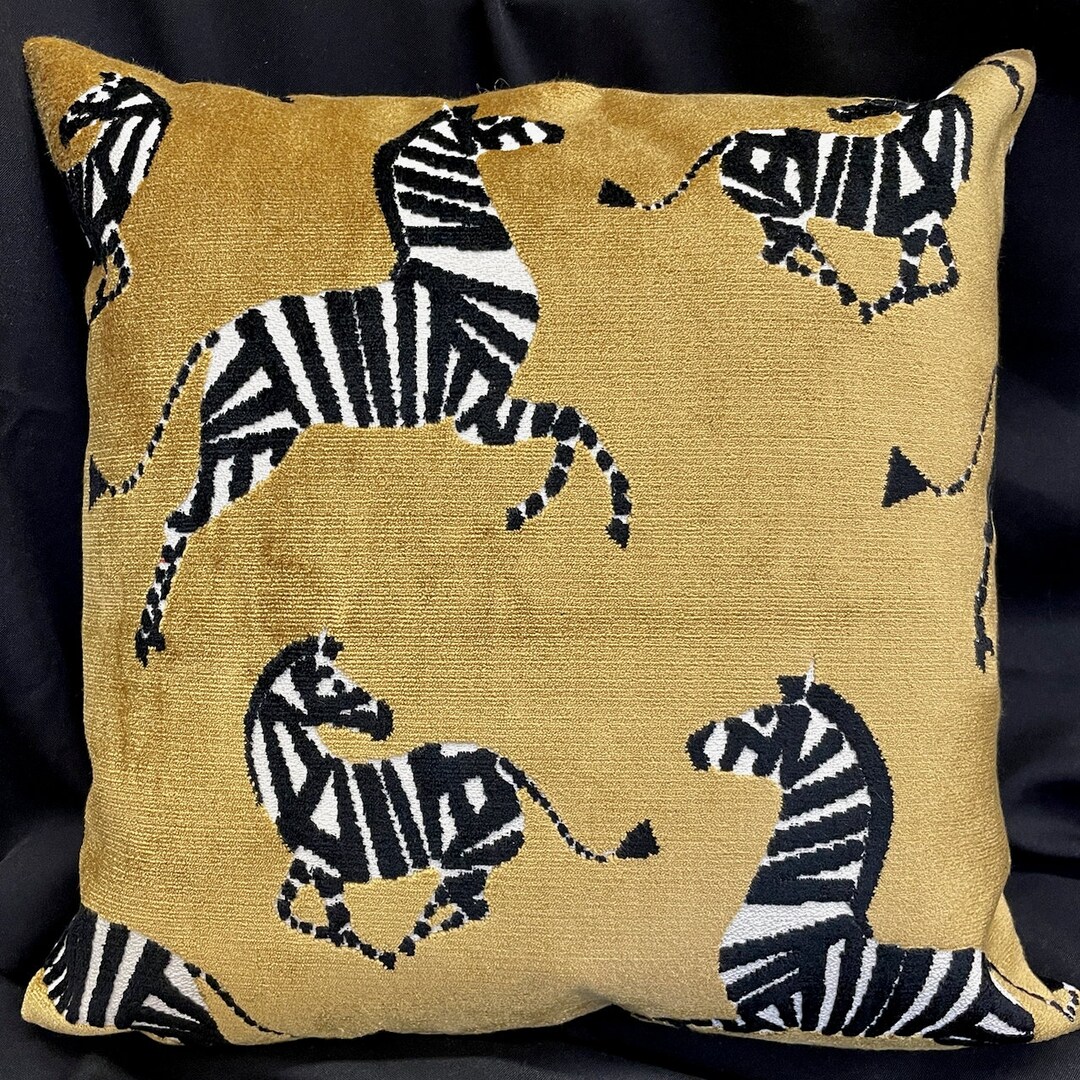 Zebra Pillow Covercut Velvet Pillow Coverzebra Velvet Etsy
