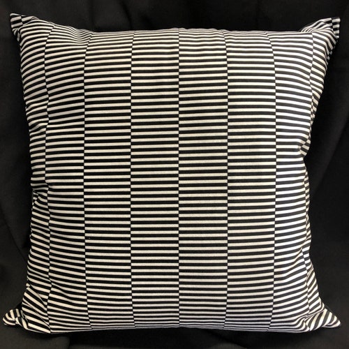 Black and White Velvet Pillow Cover Black White Pillow Etsy