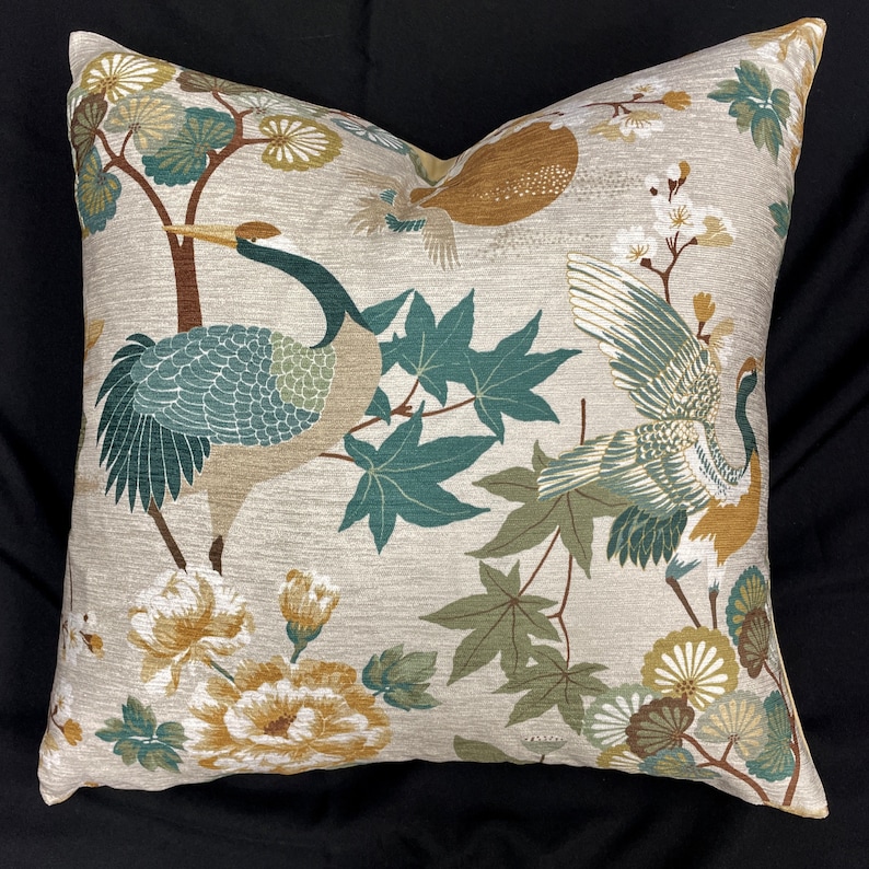 FlorenceRyza Egret Crane Pillow Cover - Thumbnail 2