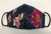 embroidered floral face mask-embroidered cotton mask-3 layer-Sale mask-nose wire-adjustable ear loops-USA made-floral embroidered mask-