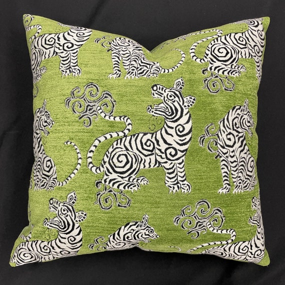 Chinese Tiger Pillowvelvet Tiger Pillow Coverbengal Tiger Etsy