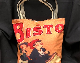 poster art tote bag-computer bag-French poster bag-purse-grocery bag-vintage French poster art tote bag-shoulder bag-reversible tote - USA