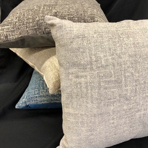 chenille pillow cover-neutral tweed pillow cover-contemporary chenille pillow-made in Usa-throw pillow-mid-century modern style pillow cover