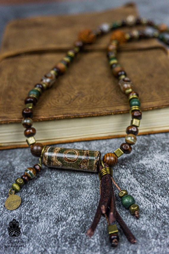 Buddha beads necklace men discount