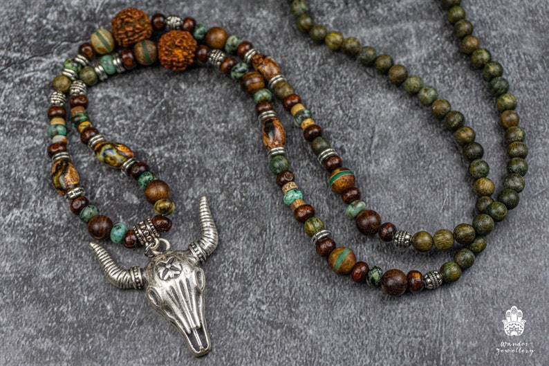 Green Skull Pendant