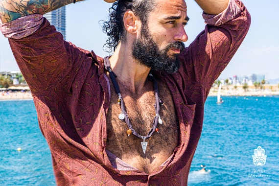 Mens statement necklace discount