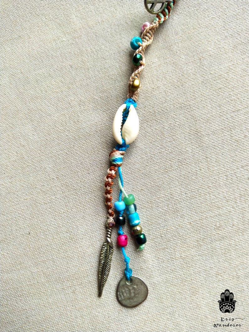 Colorful Hair Wrap Macrame Hair Extension Clip in Hippie Etsy