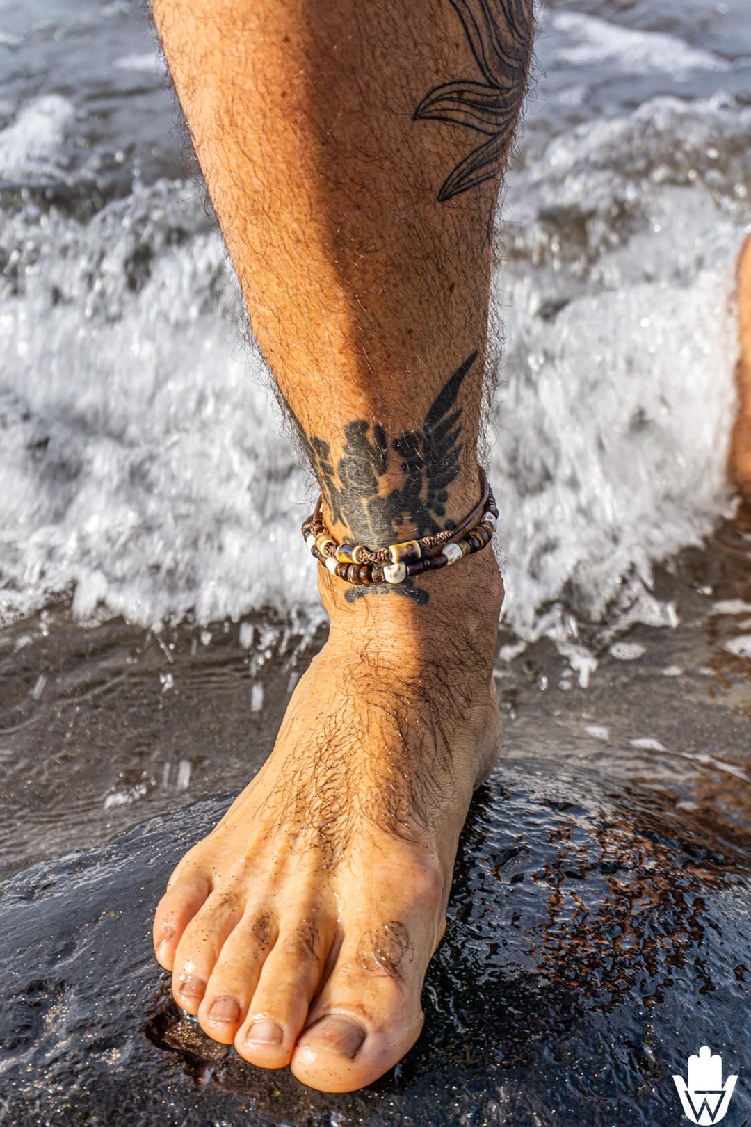 Set 7 Cavigliere Africane Con Perline Di Vetro – Elastiche, Multicolori, Boho Per Spiaggia E Feste - copertina