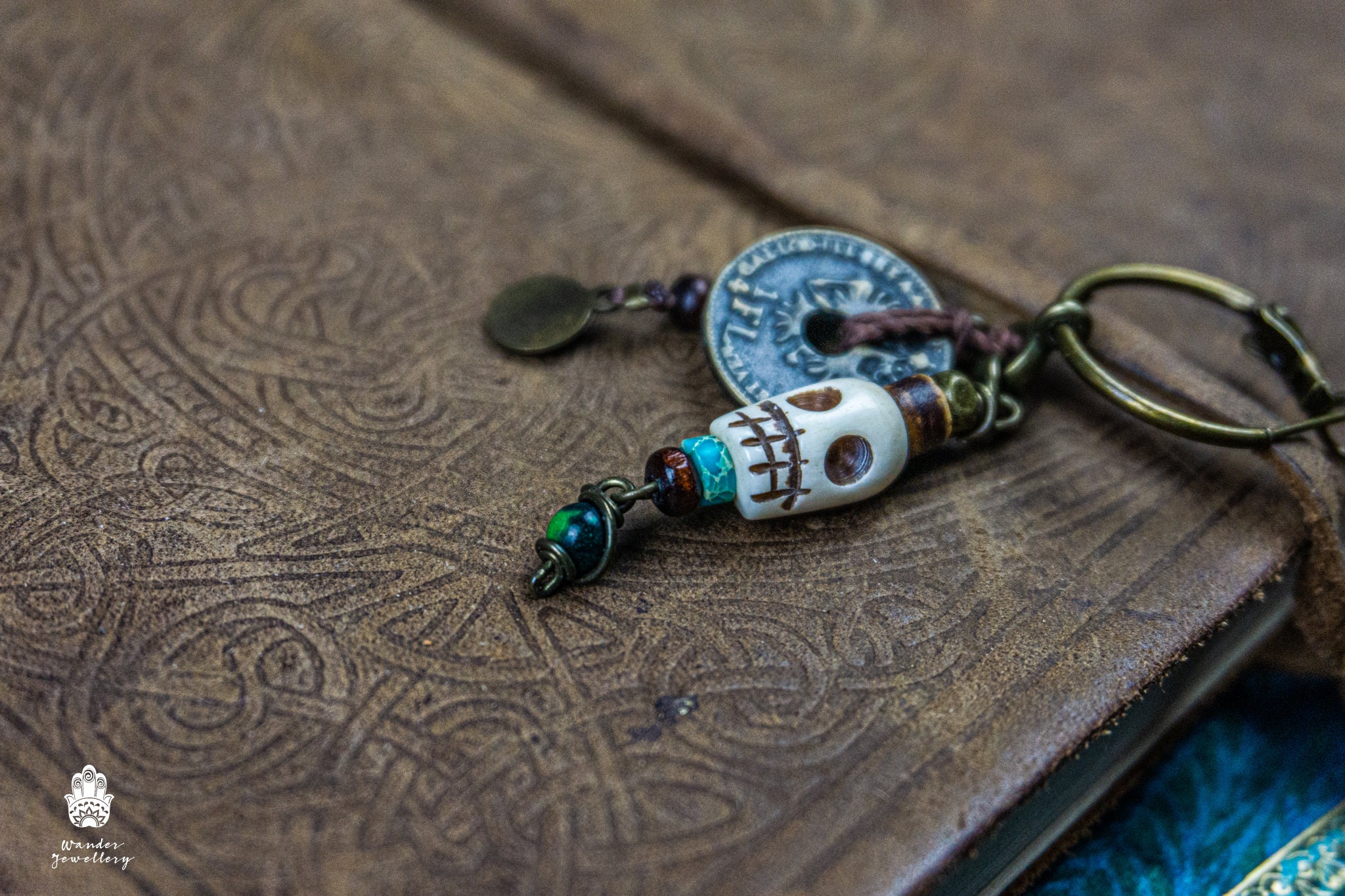 OIDEA Orecchini A Cerchio Con Teschio – Stile Punk Gotico, Acciaio Inox, Gioielli Uomo E Donna - 6