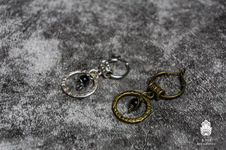 Orecchini Pendenti In Onice Nero OHAYOO – Argento 925 Con Montatura A Leva, Regalo Per Lei