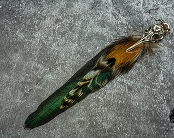 Orecchini A Cerchio Con Teschio In Argento Sterling: Gioielli Punk Fatti A Mano - Italia - Foto 3