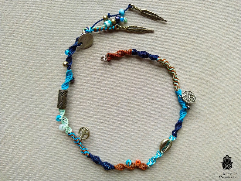 Colorful Macrame Hair Wrapsremovable Hair Accessories Cotton Etsy