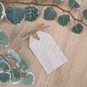 Recycled Gift Tags, Handmade Gift Cards, Christmas Tags, Birthday Card Tags Natural