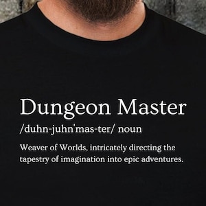 Dungeon Master T-shirt, RPG t-shirt, DM Gift, D&D Lovers, Gamer Gift, DnD T-Shirt, Dungeon Master Shirts, Dungeons and Dragons
