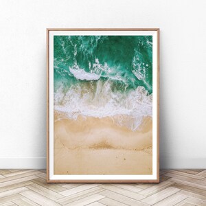 Beach, Coastal Poster, Aerial Beach Photography, Beach Wall Art, Sea Coast, Ocean Wave Print, Water Print, Ocean Wall Art, Wall Art Poster