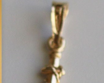 9kt Gold Solid Anchor Sea Pendant meaning such as strength, stability, and hope