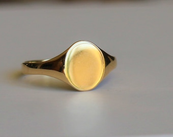 9ct ゴールドの刻印入り MP シグネット リング。 - Etsy 日本