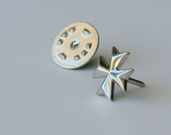 New design Sterling silver Malta Maltese Cross Hand Crafted Filigree Brooch Pin